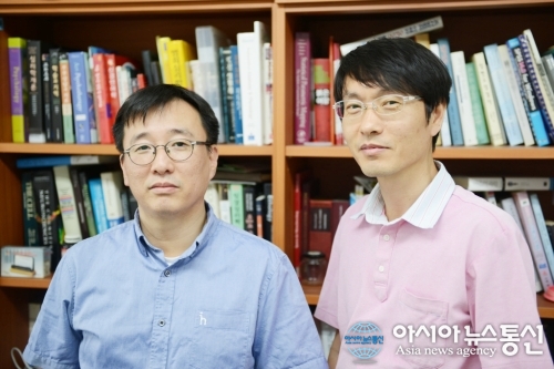 한국연구재단 2014 신진연구자 지원사업에 선정된 윤효운 교수(왼쪽), 이창희 교수